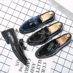 College Inspired Leather Loafers